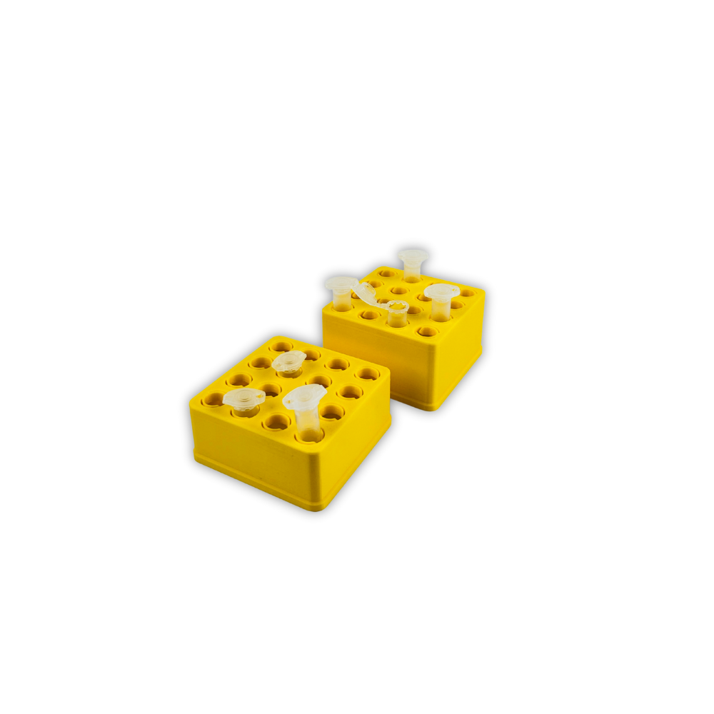 The Micro-Block Stack Set (1.5 mL or 2.0 mL Eppendorfs) - yellow