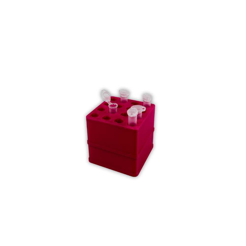 The Micro-Block Stack Set (1.5 mL or 2.0 mL Eppendorfs) - Dark Pink