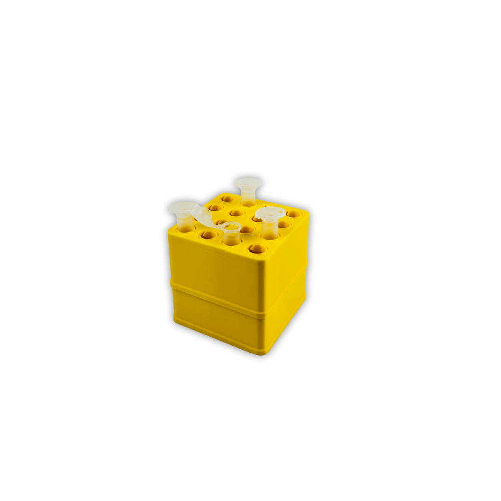 The Micro-Block Stack Set (1.5 mL or 2.0 mL Eppendorfs) - yellow