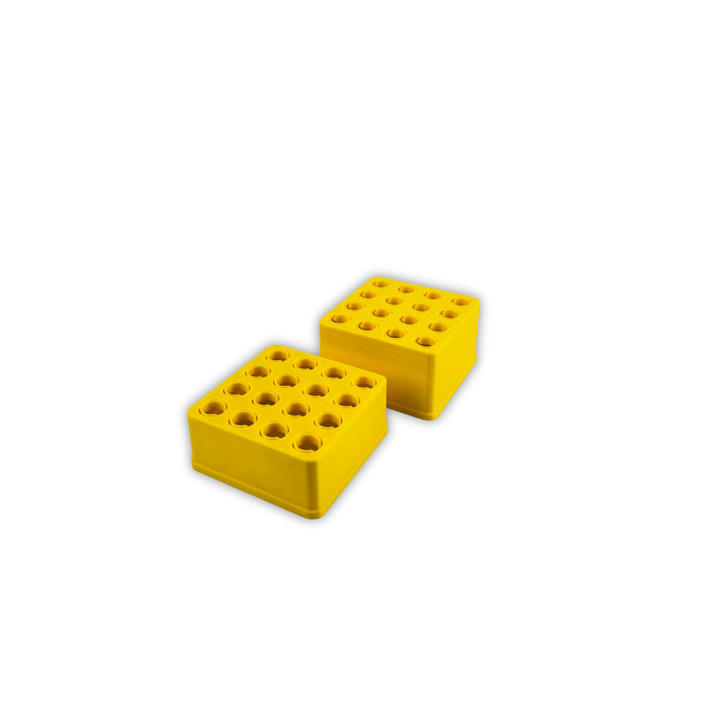 The Micro-Block Stack Set (1.5 mL or 2.0 mL Eppendorfs) - yellow